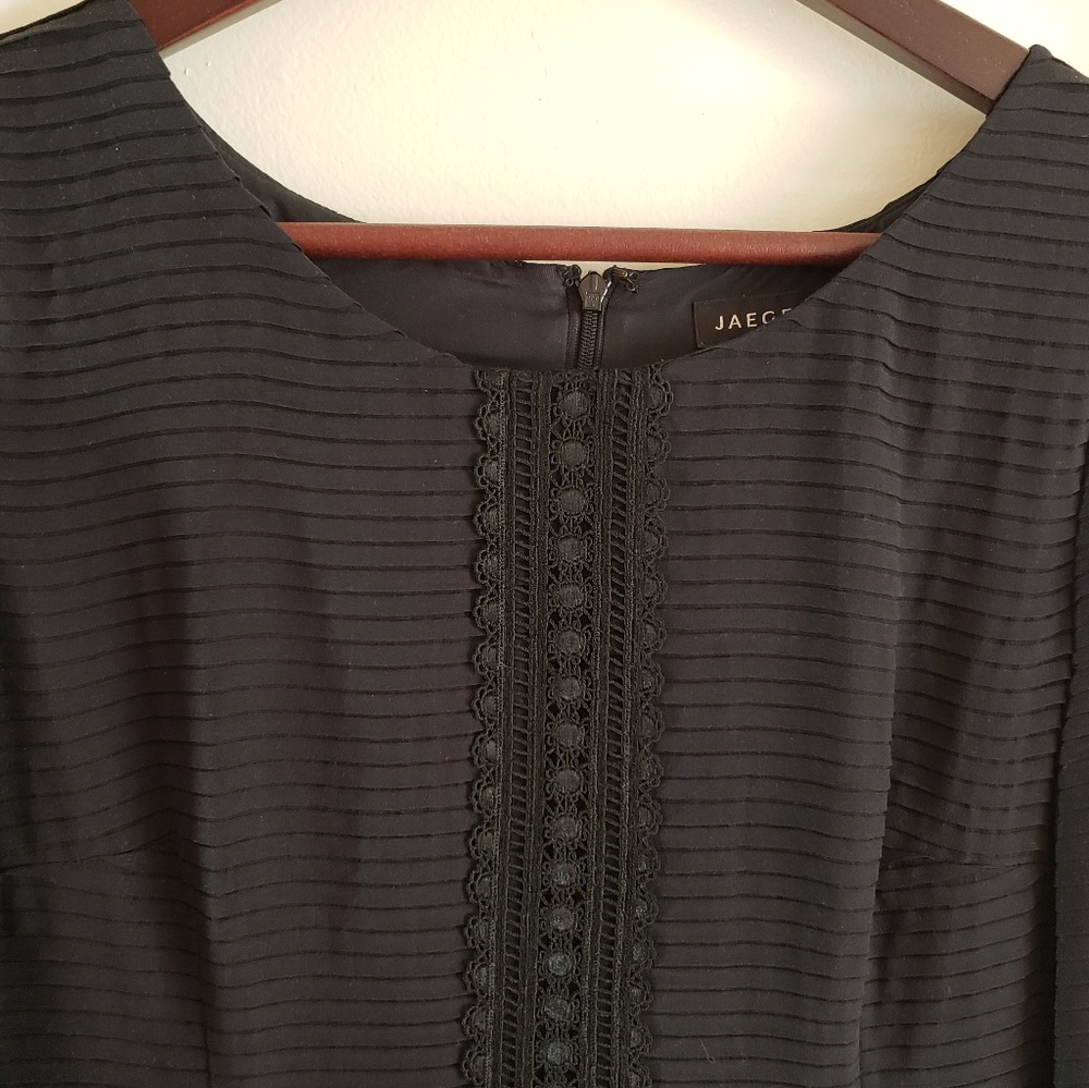 Pintuck Jaeger black dress 10uk / 6US